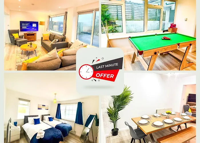 Luxury 4Br Brighton Home Near South Downs With Stunning Sea Views, Pool Table & Free Parking For 4 Cars